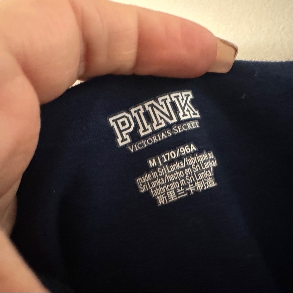 PINK Victoria's Secret Dark Blue romper skort| size M - Picture 3 of 5